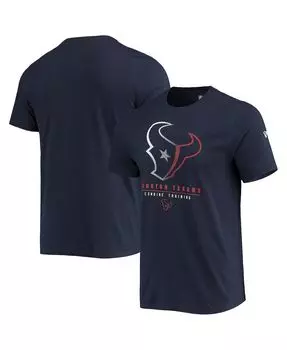Мужская темно-синяя футболка houston texans combine authentic go for it New Era, синий
