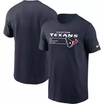 Мужская темно-синяя футболка Houston Texans Division Essential Nike