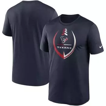 Мужская темно-синяя футболка Houston Texans Icon Legend Performance Nike