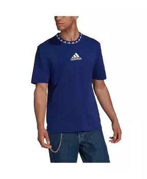 Мужская темно-синяя футболка juventus icons aeroready adidas, синий