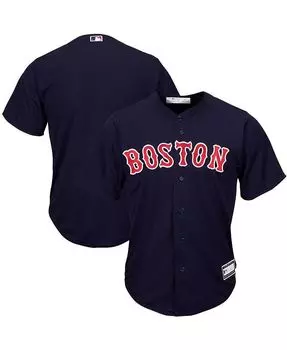 Мужская темно-синяя футболка команды Boston Red Sox Big and Tall Replica Team Profile, синий