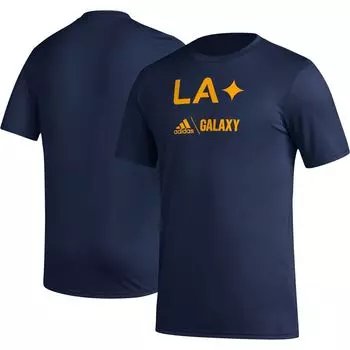 Мужская темно-синяя футболка LA Galaxy Icon adidas