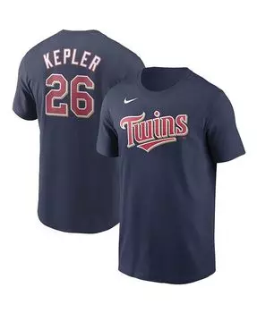 Мужская темно-синяя футболка Max Kepler Minnesota Twins с именем и номером Nike, синий