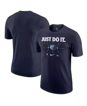 Мужская темно-синяя футболка Memphis Grizzlies Just Do It Nike, синий