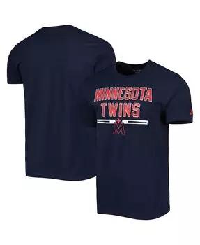 Мужская темно-синяя футболка Minnesota Twins Batting Training New Era, синий
