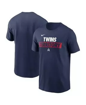 Мужская темно-синяя футболка Minnesota Twins Rally Rule Nike, синий