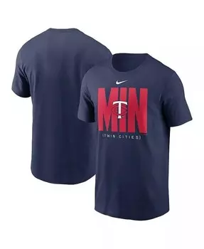 Мужская темно-синяя футболка Minnesota Twins Scoreboard Nike, синий