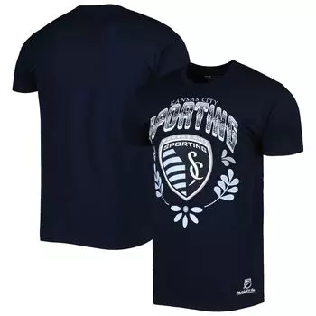 Мужская темно-синяя футболка Mitchell & Ness Sporting Kansas City Serape