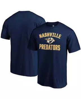 Мужская темно-синяя футболка Nashville Predators Team Victory Arch Fanatics, синий