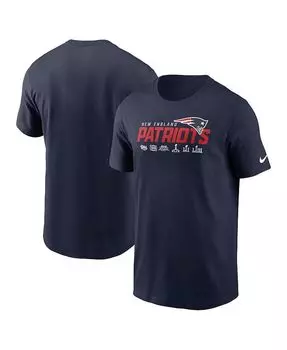 Мужская темно-синяя футболка New England Patriots Local Essential Nike, синий