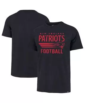 Мужская темно-синяя футболка New England Patriots с надписью Rider Franklin '47 Brand, синий