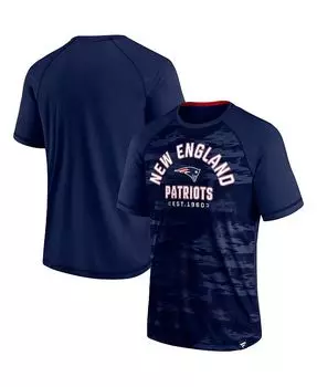 Мужская темно-синяя футболка New England Patriots Hail Mary с логотипом реглан Fanatics, синий