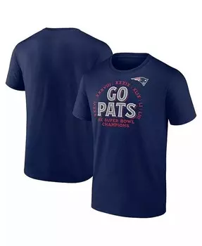 Мужская темно-синяя футболка New England Patriots Hometown Offensive Drive Fanatics, синий