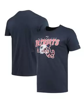 Мужская темно-синяя футболка new england patriots local pack New Era, синий