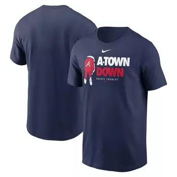 Мужская темно-синяя футболка Nike Atlanta Braves A-Town Down Local Team