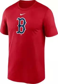 Мужская темно-синяя футболка Nike Boston Red Sox Fuse Logo Legend