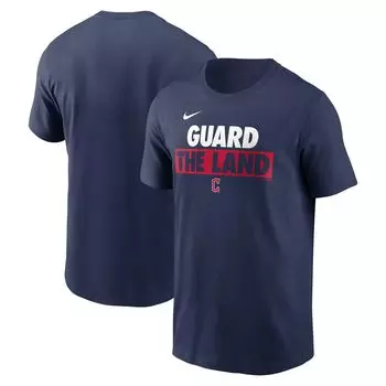 Мужская темно-синяя футболка Nike Cleveland Guardians Rally Rule