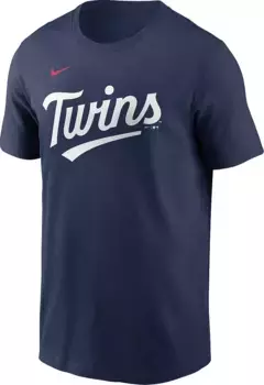 Мужская темно-синяя футболка Nike Minnesota Twins Carlos Correa #4