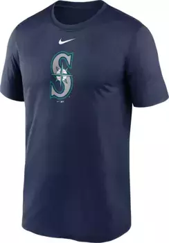 Мужская темно-синяя футболка Nike Seattle Mariners Fuse Logo Legend