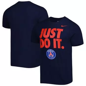 Мужская темно-синяя футболка Paris Saint-Germain Just Do It Nike