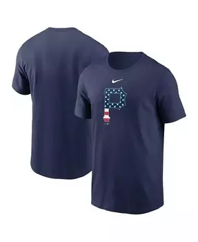 Мужская темно-синяя футболка Pittsburgh Pirates Americana Nike, синий