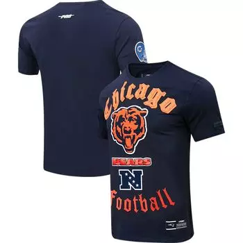 Мужская темно-синяя футболка Pro Standard Chicago Bears Old English