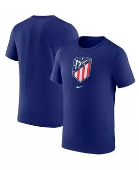 Мужская темно-синяя футболка с гербом atletico de madrid Nike, синий