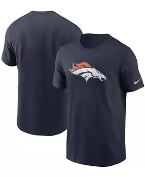 Мужская темно-синяя футболка с логотипом Denver Broncos Primary Nike