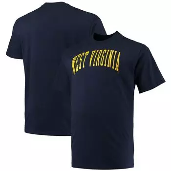 Мужская темно-синяя футболка с логотипом команды West Virginia Mountaineers Big & Tall Arch Team Champion