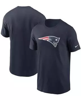 Мужская темно-синяя футболка с основным логотипом New England Patriots Nike