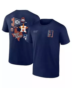 Мужская темно-синяя футболка с разделенными зонами Houston Astros Fanatics, синий
