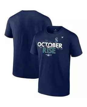 Мужская темно-синяя футболка Seattle Mariners Post Season 2022 с логотипом в раздевалке Fanatics, синий