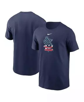 Мужская темно-синяя футболка St. Louis Cardinals Americana Nike, синий