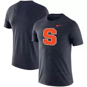 Мужская темно-синяя футболка Syracuse Orange Big & Tall Velocity Space Dye Nike