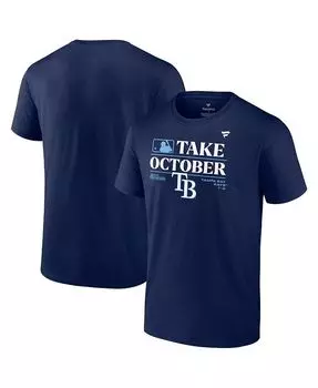 Мужская темно-синяя футболка Tampa Bay Rays Post Season 2023 Раздевалка Fanatics, синий