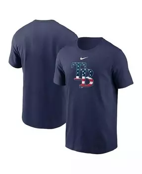 Мужская темно-синяя футболка Tampa Bay Rays Americana Nike, синий