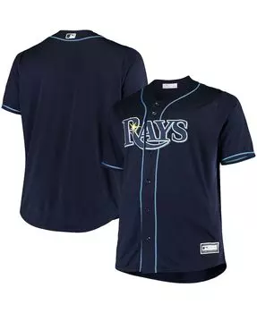 Мужская темно-синяя футболка tampa bay rays big and tall replica alternate team Profile, синий