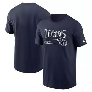 Мужская темно-синяя футболка Tennessee Titans Division Essential Nike