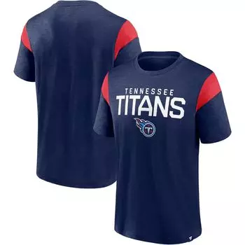 Мужская темно-синяя футболка Tennessee Titans Home Stretch Team с фирменным логотипом Fanatics