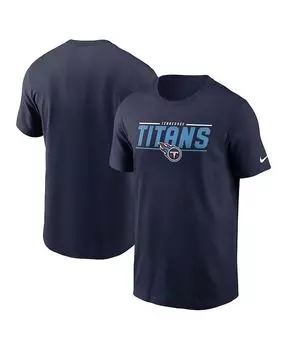 Мужская темно-синяя футболка Tennessee Titans Muscle Nike, синий