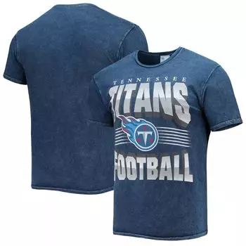 Мужская темно-синяя футболка Tennessee Titans Rocker Vintage Tubular '47