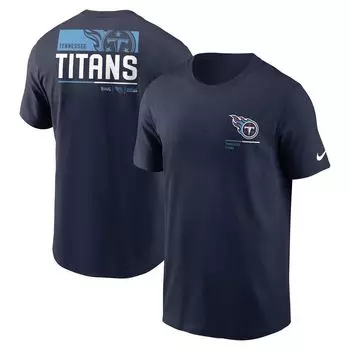Мужская темно-синяя футболка Tennessee Titans Team Incline Nike