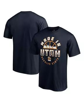 Мужская темно-синяя футболка utah jazz made in utah hometown collection Fanatics, синий