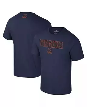 Мужская темно-синяя футболка Virginia Cavaliers Color Pop Active Blend Colosseum, синий
