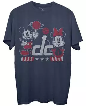 Мужская темно-синяя футболка washington wizards disney mickey minnie city edition 2020/21 Junk Food, синий