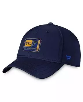 Мужская темно-синяя гибкая кепка St. Louis Blues Authentic Pro Training Camp Fanatics, синий