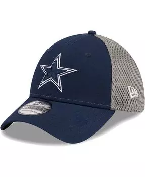 Мужская темно-синяя, графитовая шляпа Dallas Cowboys Main Neo 39THIRTY Flex Hat New Era
