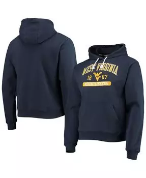 Мужская темно-синяя худи из флиса с капюшоном west virginia mountaineers volume up essential League Collegiate Wear, синий
