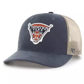 Мужская темно-синяя кепка '47 Detroit Tigers Local Haven Trucker Snapback
