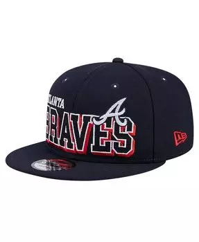Мужская темно-синяя кепка Atlanta Braves Game Day Bold 9FIFTY Snapback New Era, синий